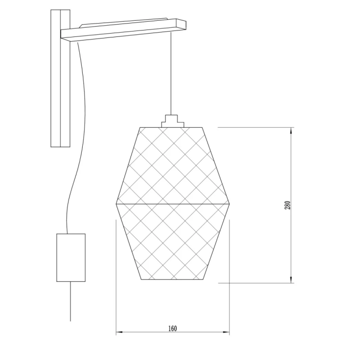 Aplique Narayanganj SKD-W1020 Madera