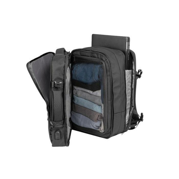 NATEC NTO-2116 Mochila de excursión Negra, fabricada en Poliéster, con 10 bolsillos y 44 cm de alto 20 NATEC NTO-2116 Mochila de excursión Negra, fabricada en Poliéster, con 10 bolsillos y 44 cm de alto 20