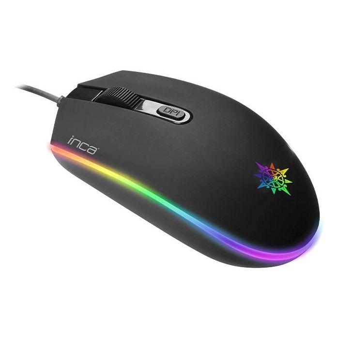 INCA Gaming Maus IMG-GT13 1200 DPI. RGB. 4 Tasten. USB. SW retail 1 INCA Gaming Maus IMG-GT13 1200 DPI. RGB. 4 Tasten. USB. SW retail 1