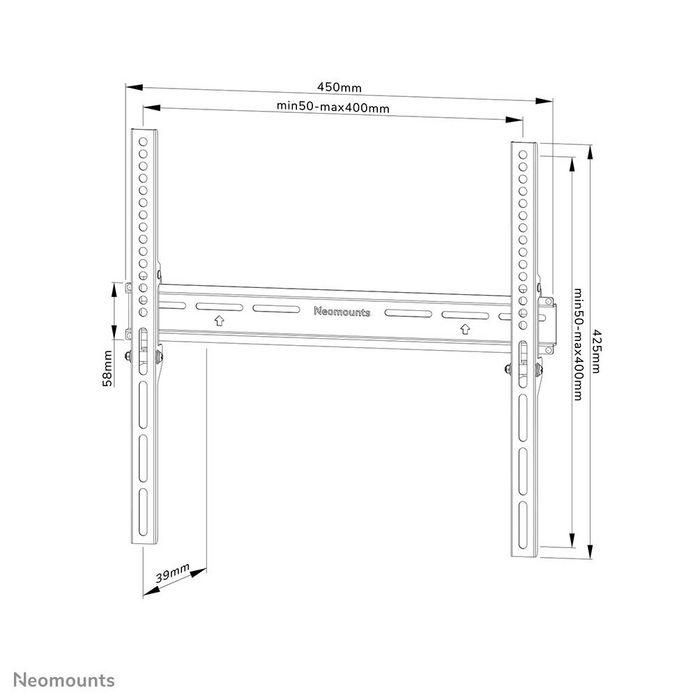 Neomounts WL30-350BL14 Soporte de pared TV fijo bloqueable para 32-65 pulgadas hasta 40 kg VESA 50x50-400x400 mm Negro 13 Neomounts WL30-350BL14 Soporte de pared TV fijo bloqueable para 32-65 pulgadas hasta 40 kg VESA 50x50-400x400 mm Negro 13