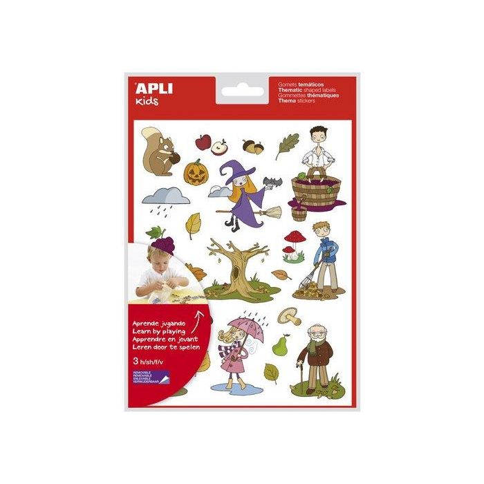 Gomets Apli Tematicos Bolsa 3H Removibles Otoño 72 Uds. (11616) (Set de 5)