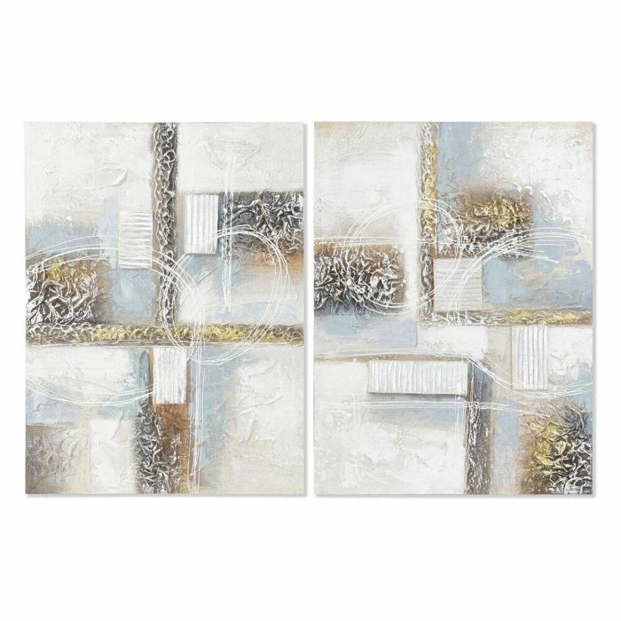 Cuadro Loft DKD Home Decor Azul Gris 3 x 80 x 60 cm (2 Unidades) Cuadro Loft DKD Home Decor Azul Gris 3 x 80 x 60 cm (2 Unidades)