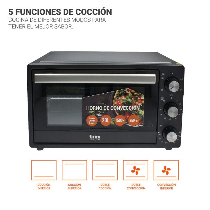 Horno de Convección TM Electron 20 L 20 L 250ºC 1 Horno de Convección TM Electron 20 L 20 L 250ºC 1