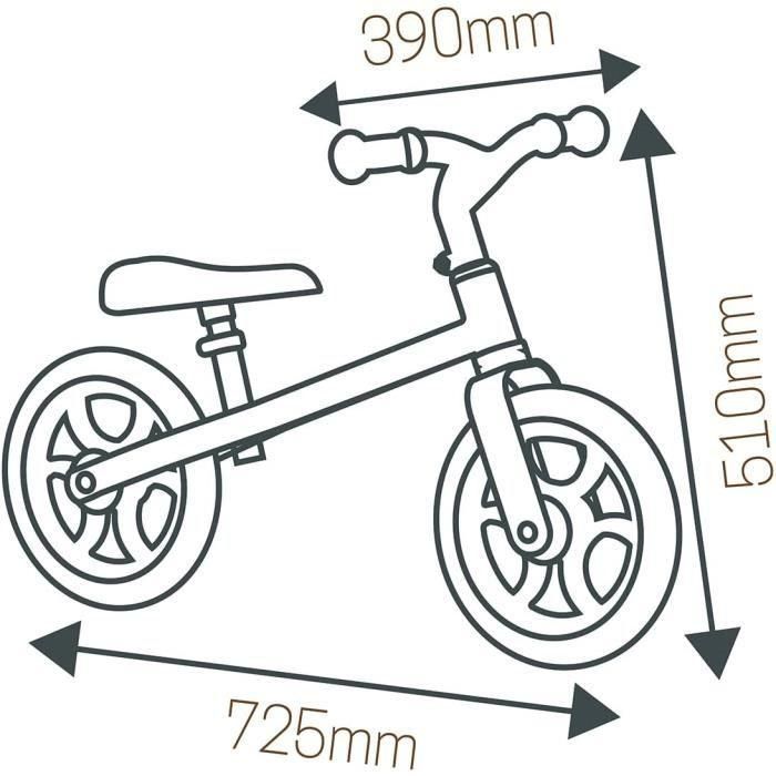 Smoby Bicicleta sin Pedales Sillín Regulable para Niños 2-5 Años - Mi Primera Bici de Equilibrio y Coordinación 3