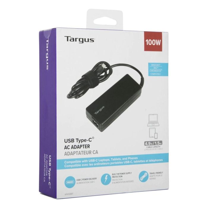 Targus APA108EU adaptador e inversor de corriente Interior 100 W Negro 3 Targus APA108EU adaptador e inversor de corriente Interior 100 W Negro 3
