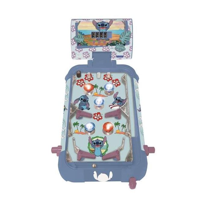 Pinball electronico sticch con luces y sonidos 26x5.3x22 cm