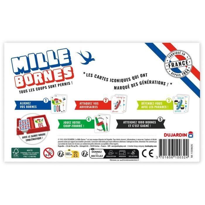 Mille bornes Classique - Juego de mesa - DUJARDIN - A partir de 6 años 1