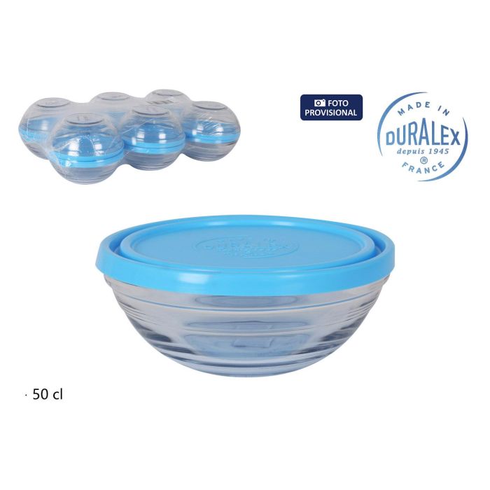 Duralex Fiambrera Red Freshbox Ø14x5.5 cm 500 cc (12 Unidades)