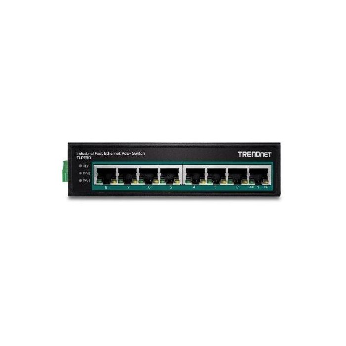 Switch TRENDnet TI-PE80 8 Puertos/ RJ-45 Gigabit 10/100 PoE 1 Switch TRENDnet TI-PE80 8 Puertos/ RJ-45 Gigabit 10/100 PoE 1