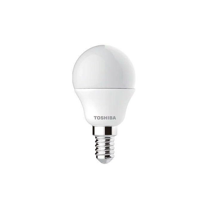 TOSHIBA Bombilla LED G45 E14 7W 4000K - Blanco Neutro, Rosca Fina