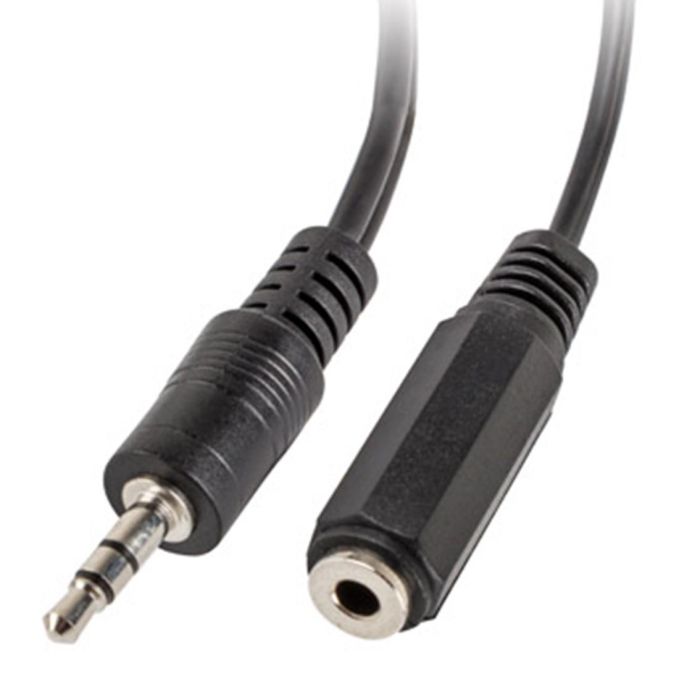 Lanberg Adaptador Audio Jack Macho a 2x Jack Hembra 3.5mm Negro 0.10m 1