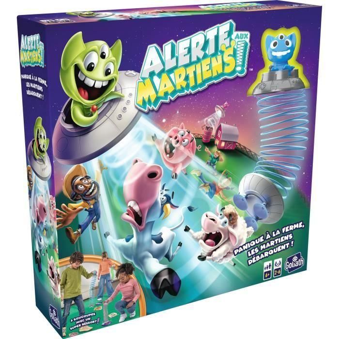 Juegos de mesa - GOLIATH - Alerta a los marcianos - ¡Elimina a los animales y gana puntos! niños de 6 años 1 Juegos de mesa - GOLIATH - Alerta a los marcianos - ¡Elimina a los animales y gana puntos! niños de 6 años 1