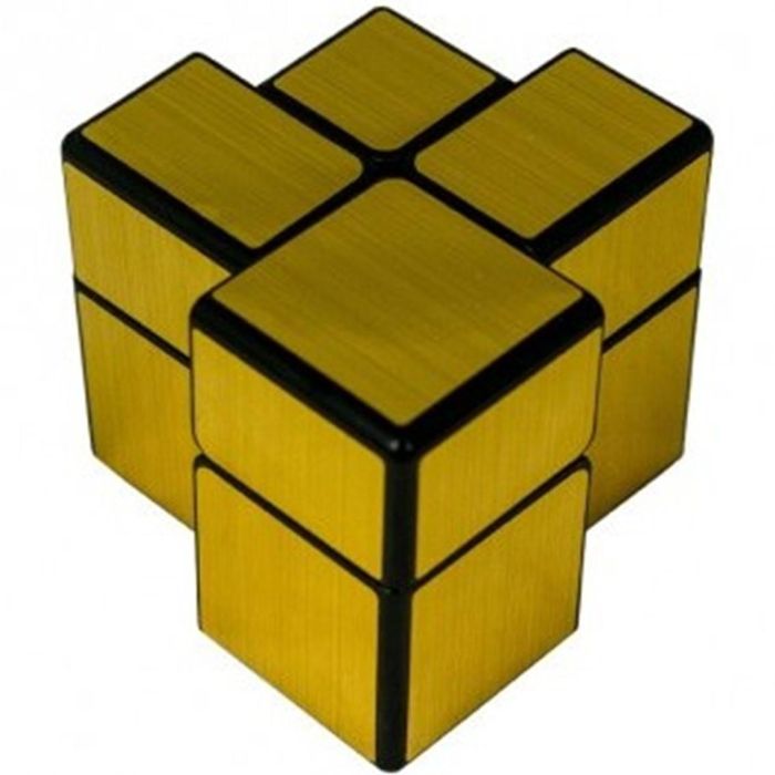 Qiyi Cubo de Rubik Mirror 2x2 Oro - Original y elegante 1 Qiyi Cubo de Rubik Mirror 2x2 Oro - Original y elegante 1