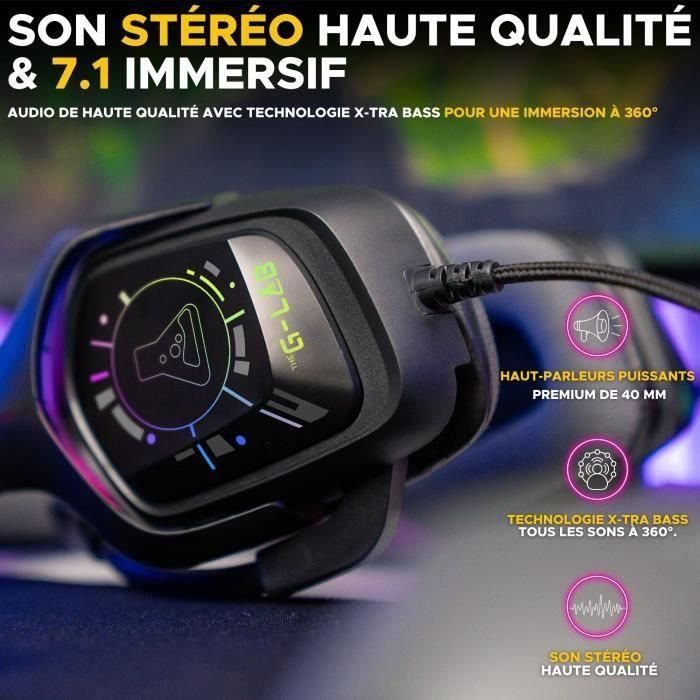 Auriculares para juegos con cable - The G-Lab - KORP COBALT 7.1 - Sonido envolvente 7.1 - USB - RGB 1 Auriculares para juegos con cable - The G-Lab - KORP COBALT 7.1 - Sonido envolvente 7.1 - USB - RGB 1