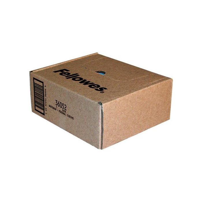 Fellowes 36052 PACK 100 Bolsas Residuos para Destructora 28 Litros 1