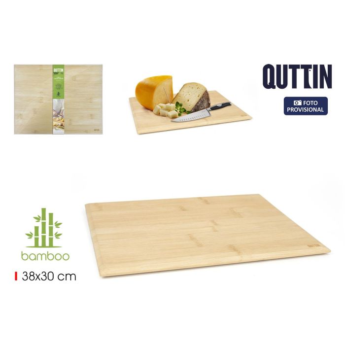 Quttin Tabla para Cortar y Servir de Bambú 38 x 30 cm (12 Unidades)