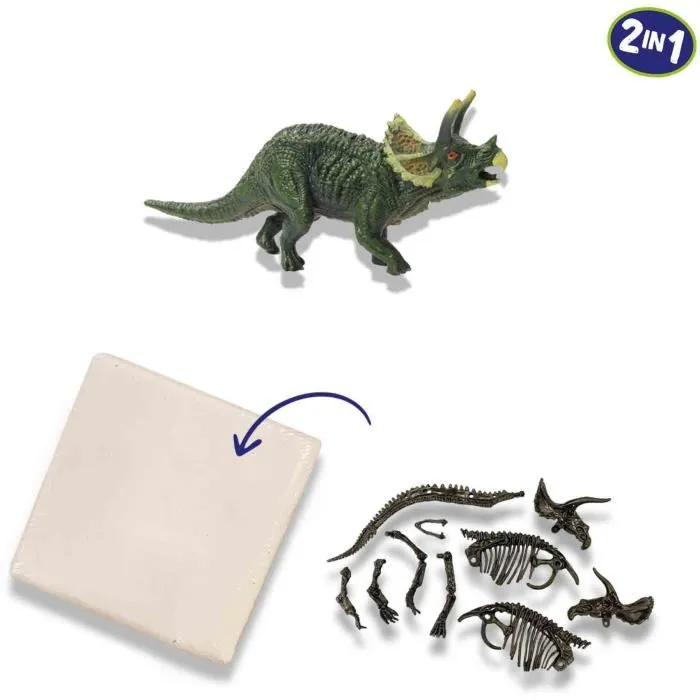 SES Creative Excavación 2 en 1 Dinosaurios y Esqueletos Triceratops para Niños a partir de 5 Años 3