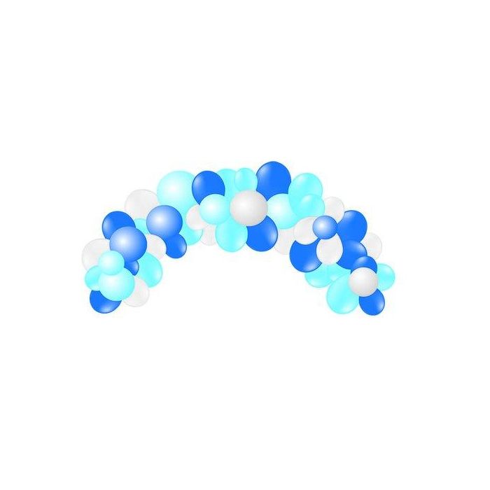 Vivalloons Globo 100% Látex Biodegradable Guirnalda Arco Baby Blue 55 Unidades