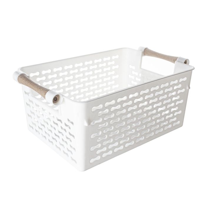 Confortime Cesta Multiusos con Asas de Madera, 30.5 cm Largo x 19 cm Ancho x 12.5 cm Alto (24 Unidades) 7 Confortime Cesta Multiusos con Asas de Madera, 30.5 cm Largo x 19 cm Ancho x 12.5 cm Alto (24 Unidades) 7