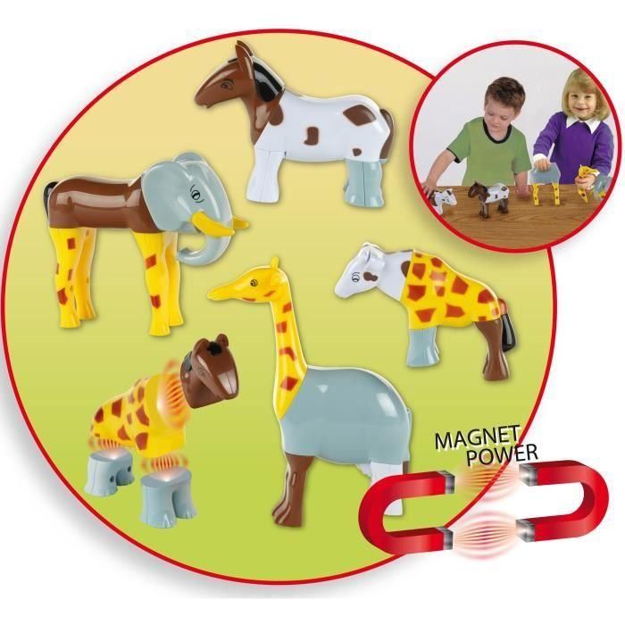 Animales Magnéticos - KLEIN - 0071 - Puzzle de 4 Animales Divertidos Grandes, Bolsa - 16 Piezas - A partir de 12 Meses 5