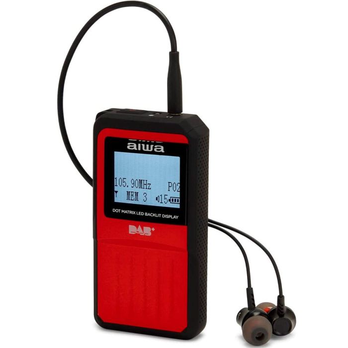 Radio Portátil Aiwa RD20DABRD ROJA Rojo FM DAB+