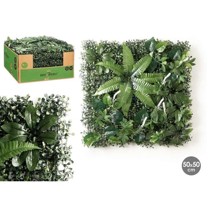 Jardin Vertical Hoja Helecho 50X50Cm Ibergarden (10 Unidades) Jardin Vertical Hoja Helecho 50X50Cm Ibergarden (10 Unidades)