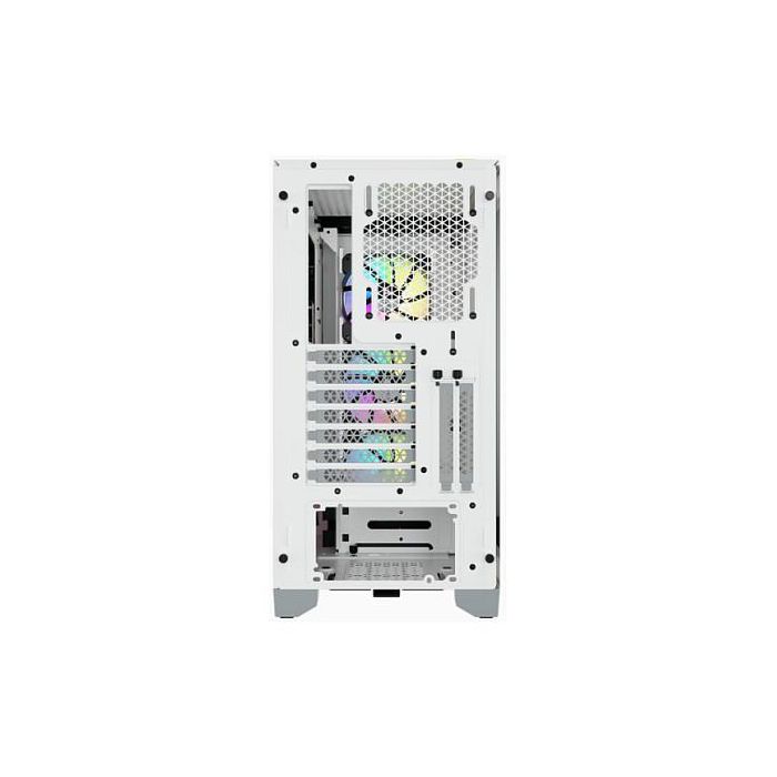 Corsair 4000X RGB Torre Midi ATX Blanca para PC Gaming con Ventana de Cristal Templado