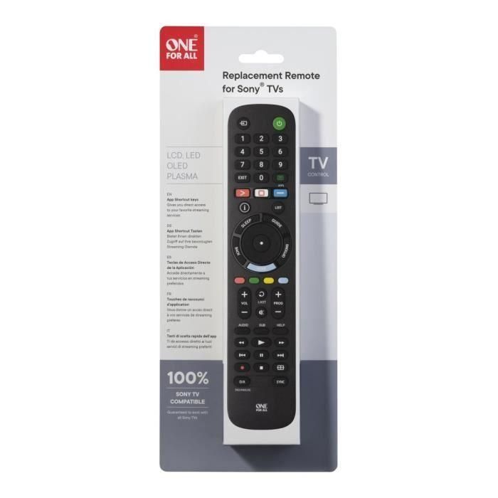 ONE FOR ALL URC4912 - Mando a distancia de repuesto para Sony TV ONE FOR ALL URC4912 - Mando a distancia de repuesto para Sony TV