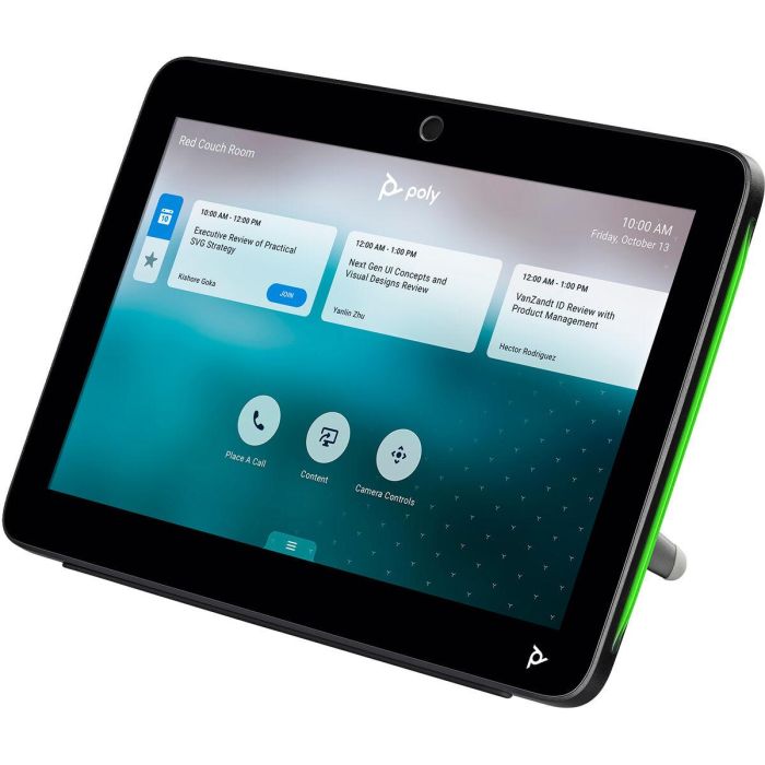 HP Poly TC10 10" Room Scheduler / Touch Control Negro 1