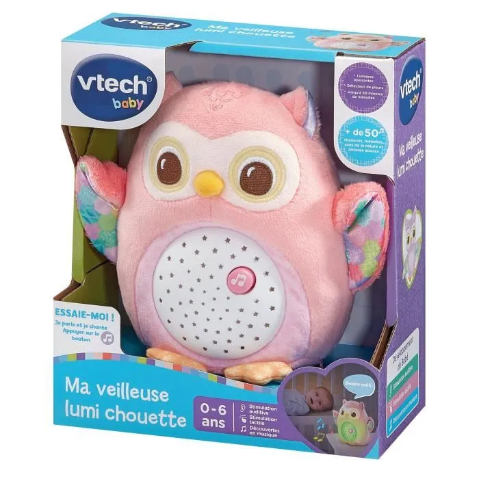 Vtech Baby VTE3417765669552 Luz Nocturna Mi Búho Rosa Lumi 1 Vtech Baby VTE3417765669552 Luz Nocturna Mi Búho Rosa Lumi 1