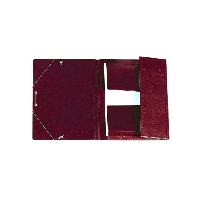 Carpeta De Gomas Y Solapas Iberplas Pvc 4º Burdeos