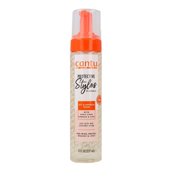 Cantu Espuma para Estilos Protectores y Refresco con Vinagre de Sidra de Manzana 237ml Cantu Espuma para Estilos Protectores y Refresco con Vinagre de Sidra de Manzana 237ml