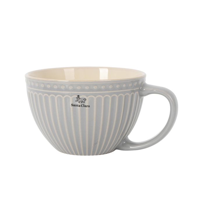 Inde Taza Jumbo Mondoñedo 450 ml Gris, Ø 11.7 x 7.7 cm, 318 g (6 Unidades)