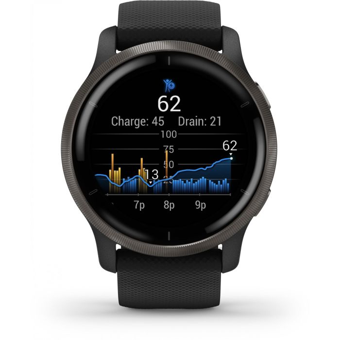 Garmin Venu 2 Smartwatch GPS 45mm, Reloj Inteligente Fitness con Música, Pagos y Monitor de Salud, Color Negro 5 Garmin Venu 2 Smartwatch GPS 45mm, Reloj Inteligente Fitness con Música, Pagos y Monitor de Salud, Color Negro 5