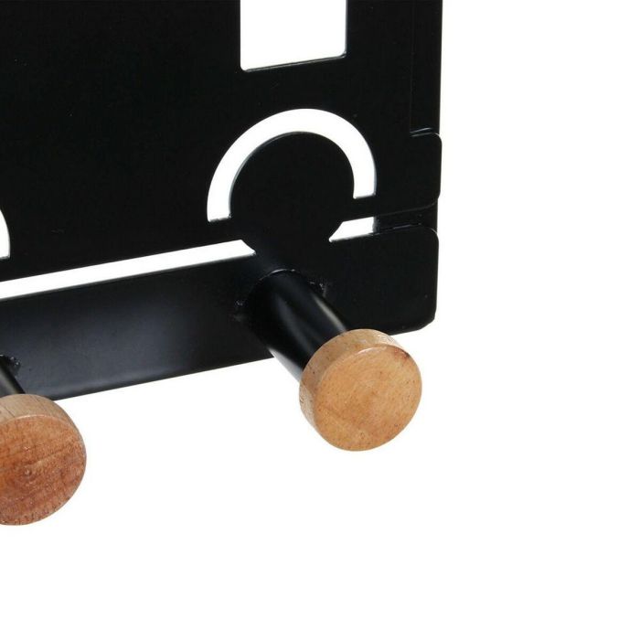Perchero Basicos DKD Home Decor Negro Blanco 8.5 x 16.5 x 28.5 cm (2 Unidades) 1 Perchero Basicos DKD Home Decor Negro Blanco 8.5 x 16.5 x 28.5 cm (2 Unidades) 1