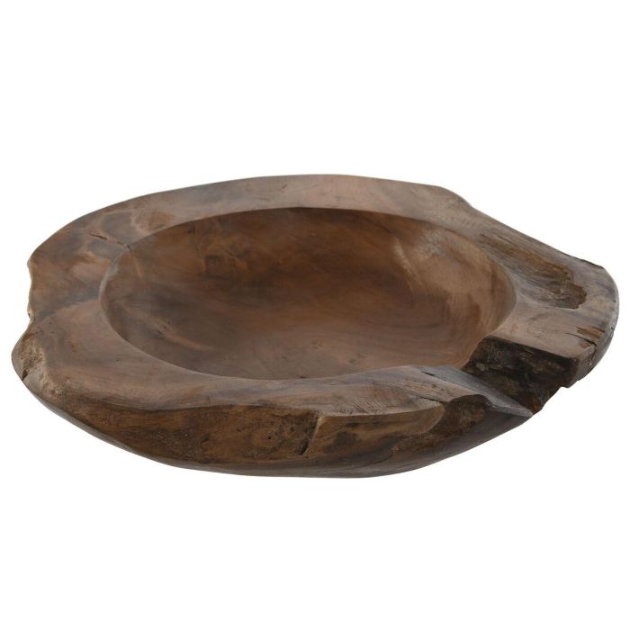 Centro Mesa DKD Home Decor Natural Marron Oscuro 45 x 6 x 45 cm