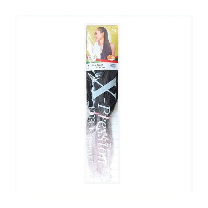 X-Pression Cabello sintético para trenzar T1B/Lilac (T1B/H-Parma)