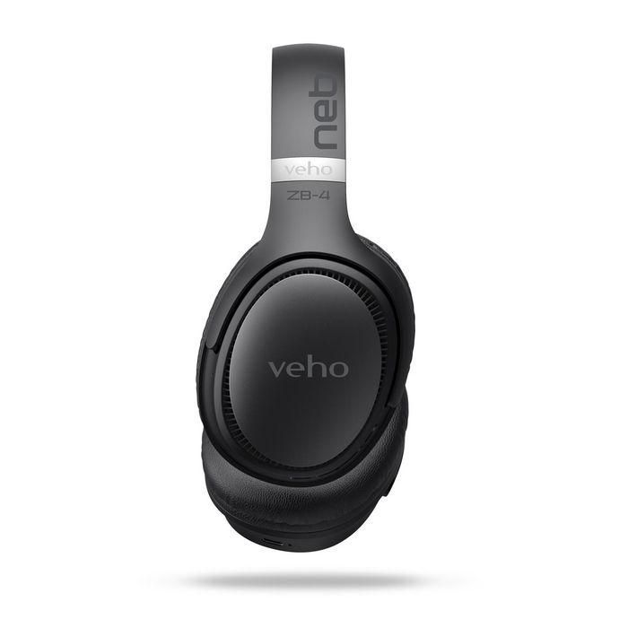 Veho ZB-4 NEB Auriculares Inalámbricos Bluetooth, 36 Horas de Reproducción, Carga USB-C, Micrófono, Diseño Plegable, Sonido Potente