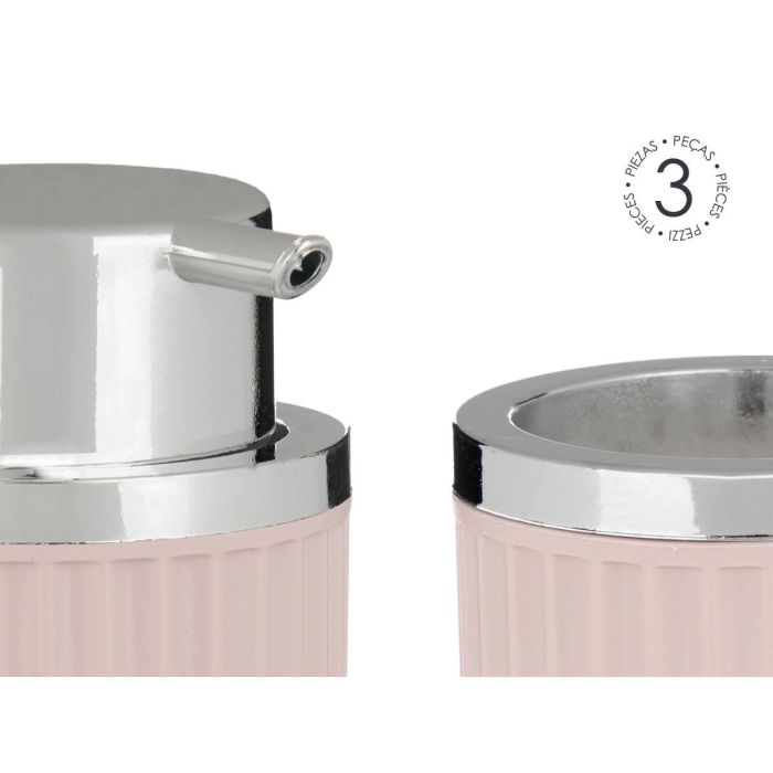 Set Baño 3 Pzs Rosa Berilo 10X16CM (12 Unidades) 3 Set Baño 3 Pzs Rosa Berilo 10X16CM (12 Unidades) 3