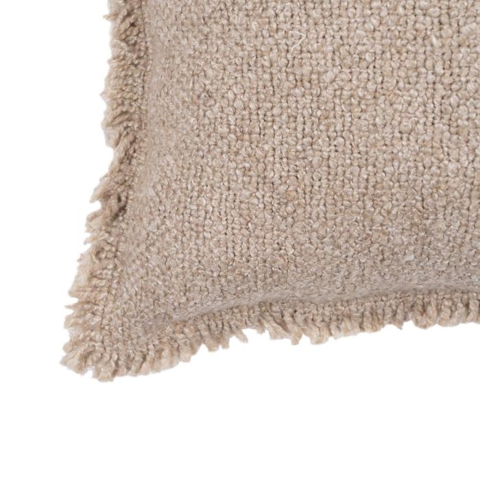 Cojín Beige Oscuro Algodón-Poliéster 50 X 30 cm