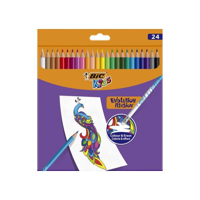 BIC Lápiz de Color 987869, Multicolor, Paquete de 24 Piezas 2 BIC Lápiz de Color 987869, Multicolor, Paquete de 24 Piezas 2