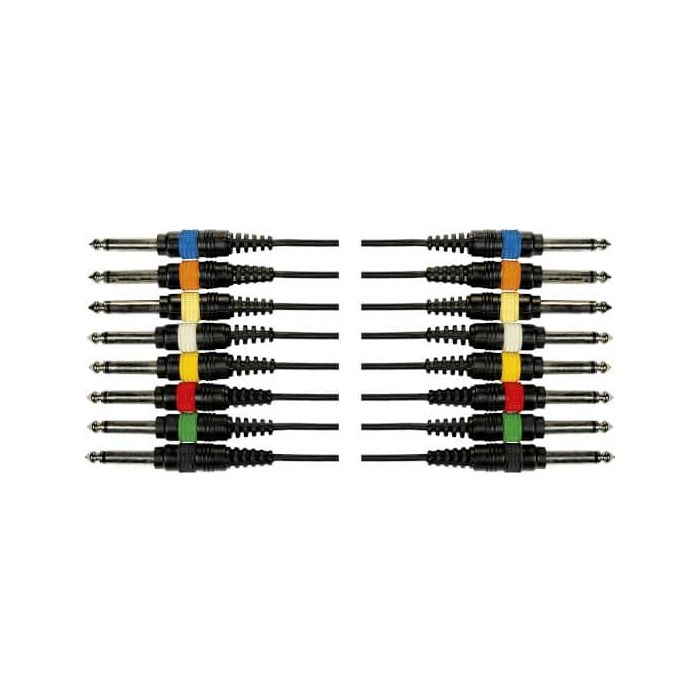 Cable De 5 Metros De Largo. 8 Jacks Mono Macho A 8 Jacks Mono Macho Cable De 5 Metros De Largo. 8 Jacks Mono Macho A 8 Jacks Mono Macho