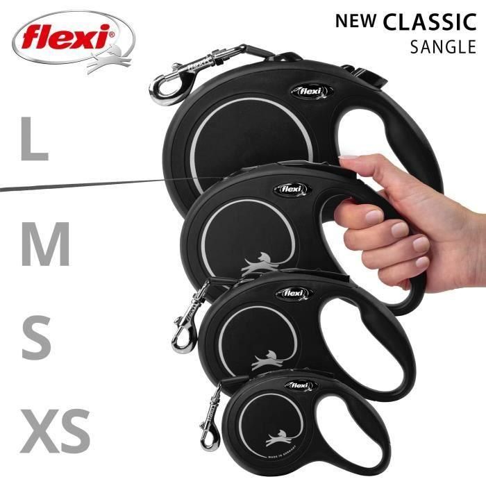 Correa Flexi New Classic L Cinta 8M Negro 4 Correa Flexi New Classic L Cinta 8M Negro 4