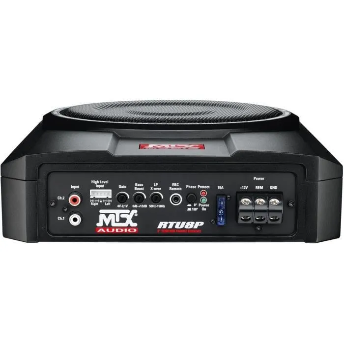 Mtx Audio Subwoofer RTU8P Extraplano Amplificado 20 cm 150W RMS Clase AB 3