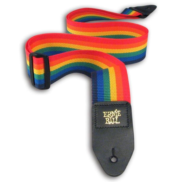 Ernie Ball Correa Guitarra/Bajo Polipropileno Diseño Rainbow 5cm Ancho
