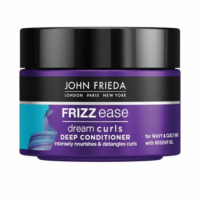 John Frieda FRIZZ-EASE Sueños Rizos Acondicionador Nutritivo Hidratante para Rizos Definidos y Suaves, Cabello Ondulado, Sin Sulfatos 250 ml