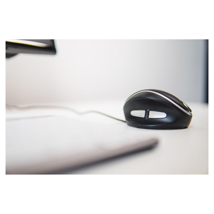 BakkerElkhuizen Oyster - Ratón Vertical Ergonómico para Oficina, Ambidiestro, Láser 1200 DPI, 5 Botones, Inclinación Ajustable, Plug and Play, USB Negro/Plata 2 BakkerElkhuizen Oyster - Ratón Vertical Ergonómico para Oficina, Ambidiestro, Láser 1200 DPI, 5 Botones, Inclinación Ajustable, Plug and Play, USB Negro/Plata 2