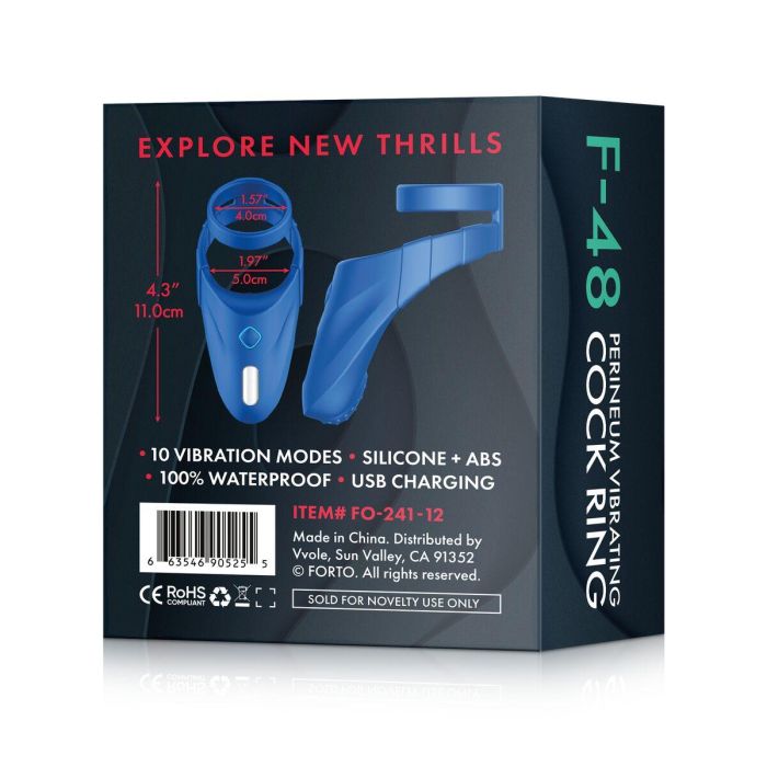 Anillo para el Pene Forto Azul (Talla única) 11