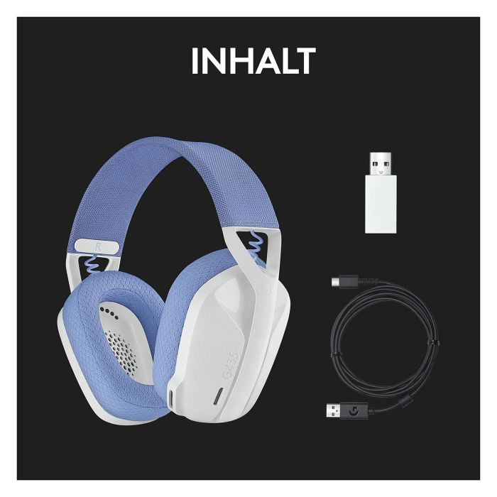 Logitech G435 Auriculares Gaming Inalámbrico LIGHTSPEED Bluetooth Blanco para PC y Consolas 10 Logitech G435 Auriculares Gaming Inalámbrico LIGHTSPEED Bluetooth Blanco para PC y Consolas 10
