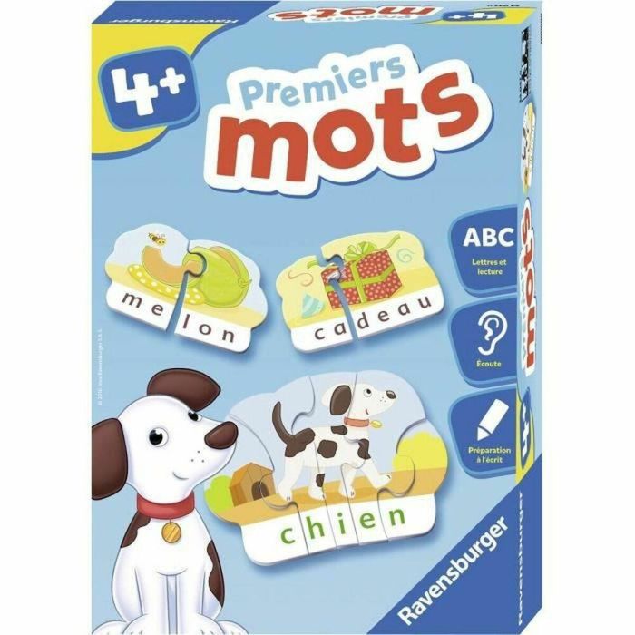 Ravensburger Rompecabezas Primeras Palabras - Hamburguesas, 40 Puzles para Iniciar la Lectura, para Niños +4 años